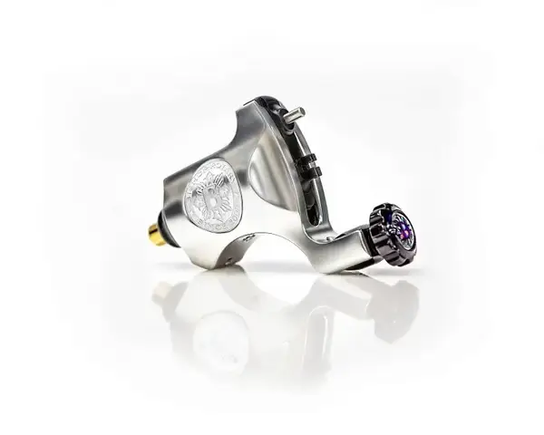 Роторная татуировка Bishop Rotary V6 Ход 3.5 Long Stroke RCA Platinum Silver купить недорого в Украине, фото 17700