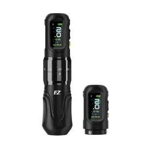 Бездротова тату машинка EZ P6 Black з двома акумуляторами