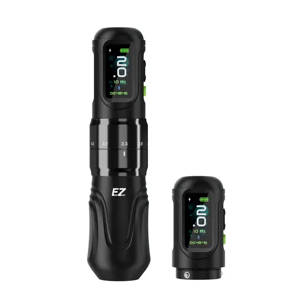 Бездротова тату машинка EZ P6 Black з двома акумуляторами 22702