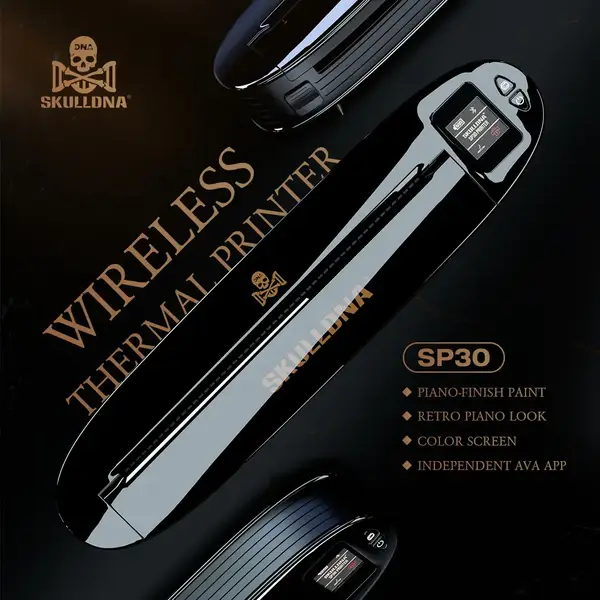 Бездротовий термо тату принтер AVA Skulldna Wireless Stencil Printer 40621