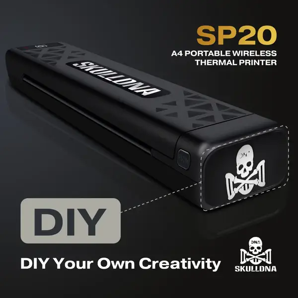 Беспроводной термо тату принтер AVA SKULLDNA SP20 Wireless Tattoo Printer купить недорого в Украине, фото 40640