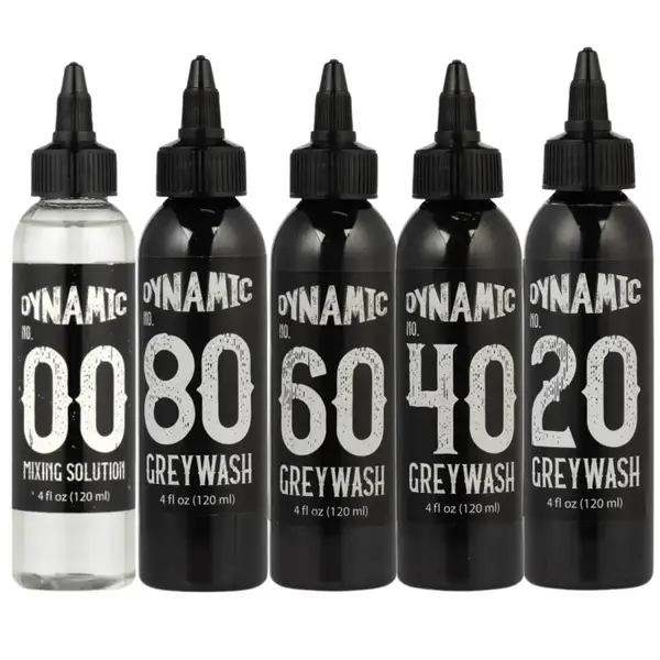 Тату краска теневая Dynamic GreyWash Solution Set - 120ml купить недорого в Украине, фото 20198