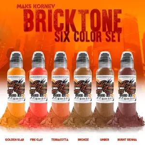 Набір фарб Brick Tone Six Colors Max Kornev World Famous (30 мл.)