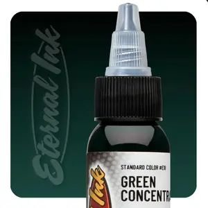Уцінка Тату фарба Green Concentrate Eternal (15 мл.) 03/26