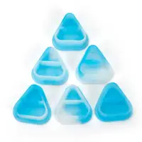 Силіконові ковпачки AVA SKULLDNA Triangle Silicone Ink Cup 2in1 Blue Sky Color - 80шт.