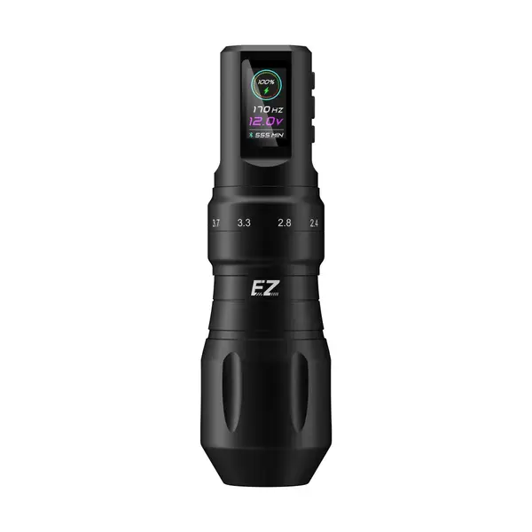 Бездротова тату машинка EZ P3 Pro Ubiratan Amorim Special Limited Edition 2 батареї Black купить недорого в Украине, фото 48674