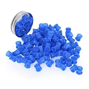 Ковпачки під фарбу силіконові AVA Premium Blue (100 шт.)