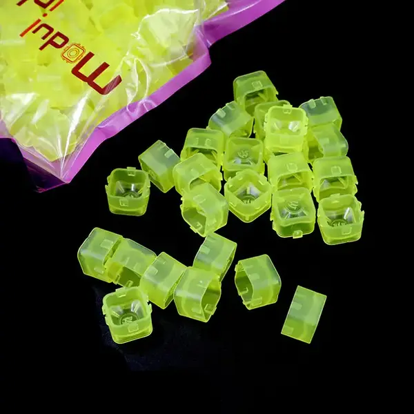 Пластиковые колпачки Modul Ink Cup под тату-краску прозрачные желтые – 100 штук купить недорого в Украине, фото 40026