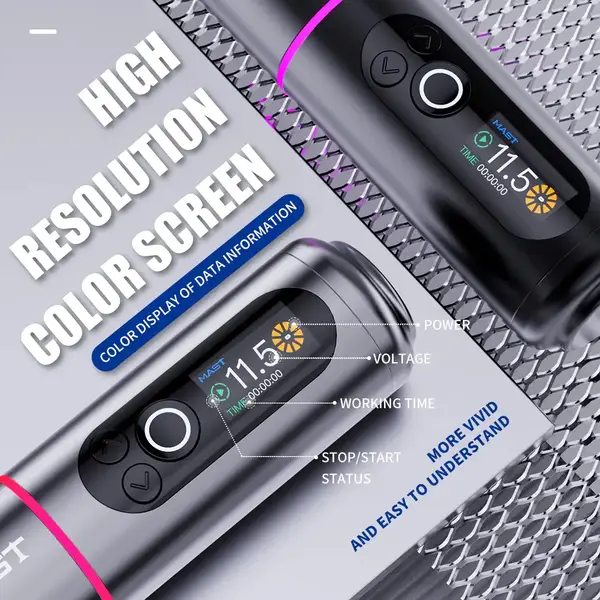 Бездротова тату машинка MAST Archer 2 Silver 35221