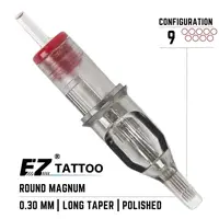 9 Round Magnum EZ Revolution ( 0.30mm ) Для тіней та зафарбування (1 шт.) 9 Round Magnum EZ Revolution ( 0.30mm ) Для тіней та зафарбування (1 шт.)