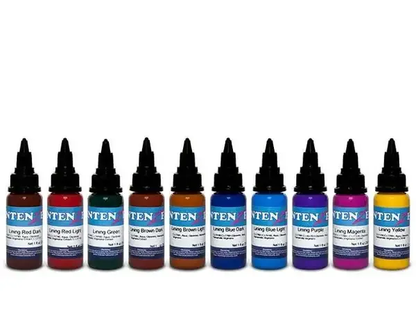 Набор красок Intenze 10 Color Lining Series (30 мл.) купить недорого в Украине, фото 2203