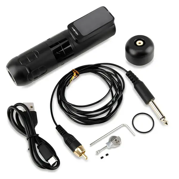 Беспроводная модульная тату машинка Ambition Zetton Black купить недорого в Украине, фото 37585