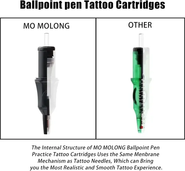 Картриджі з кульковою ручкою MO Ballpoint for Dotwork Drawing Black - 1 картридж 40401