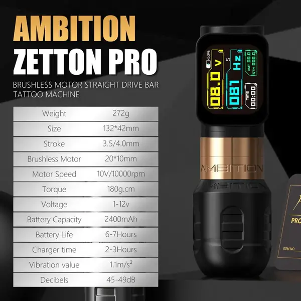 Беспроводная модульная татуировка ZETTON PRO AMBITION BLACK купить недорого в Украине, фото 39793