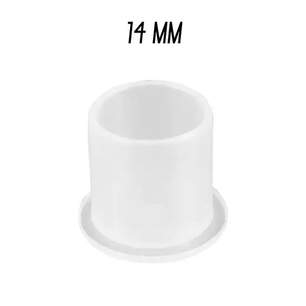 Ковпачки під фарбу 14 мм. прозорі з плоским дном (Упаковка 1.000 шт) 7164