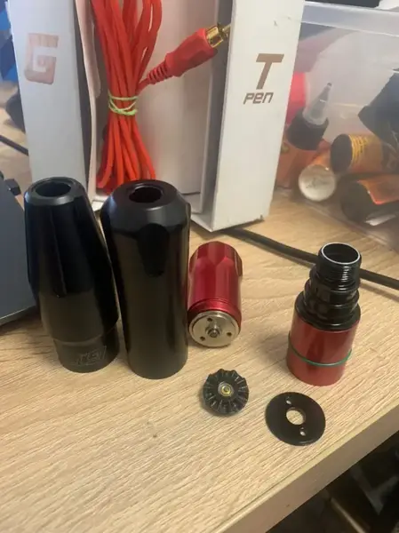 Модульная тату машинка GTXS Blood Red AVA под ремонт купить недорого в Украине, фото 24700