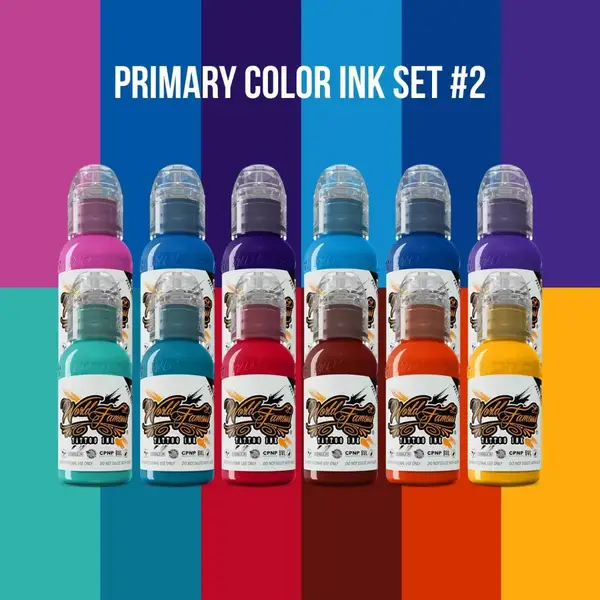 Набор красок World Famous Primary Color Ink Set #3 (15 мл) купить недорого в Украине, фото 7081