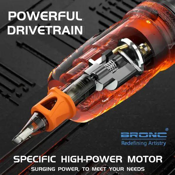 Бездротова модульна тату машинка TOUGH BLACK by Hummingbird 40311