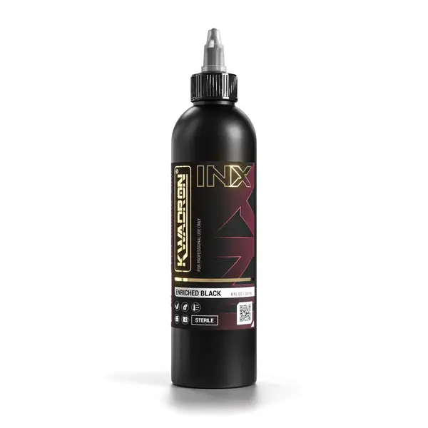 Подарок Черная тату краска Enriched Black KWADRON INX 10ML купить недорого в Украине, фото 22217