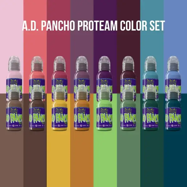 Набір фарб WF A.D. Pancho Proteam Color Set 16 х 30 ml. (30 мл.) 1256