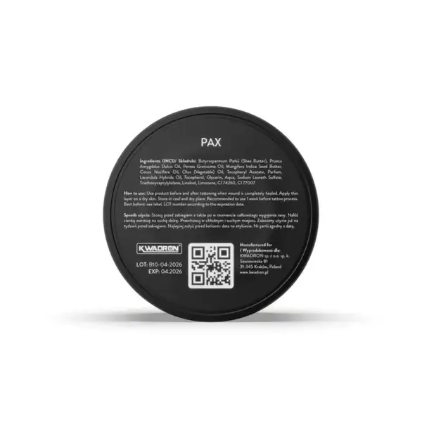 Уцінка Тату масло баттер InkTrox Pax tattoo butter/muss - 50 ml 04/26 44492