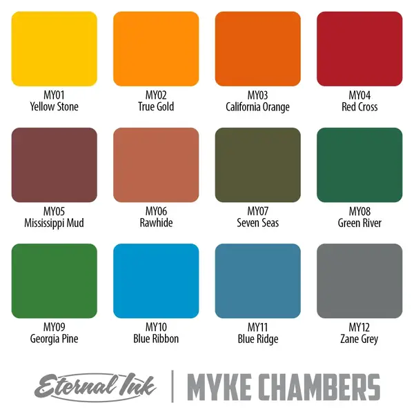 Набор красок Myke Chambers Signature Set 12 Colors Eternal (15 мл.) купить недорого в Украине, фото 42126