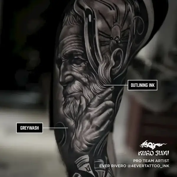 Тіньова тату фарба Outlining KuroSumi Ink 45мл 44648