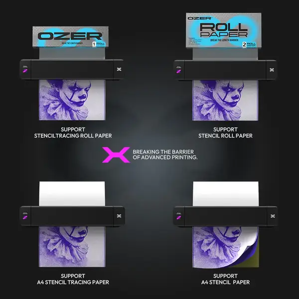 Бездротовий термо тату принтер OZER X Wireless Quick Stencil Printer 40584