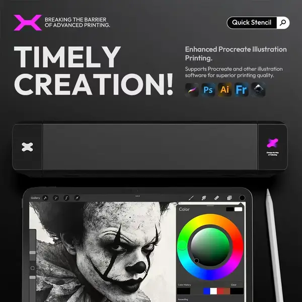 Бездротовий термо тату принтер OZER X Wireless Quick Stencil Printer 40581