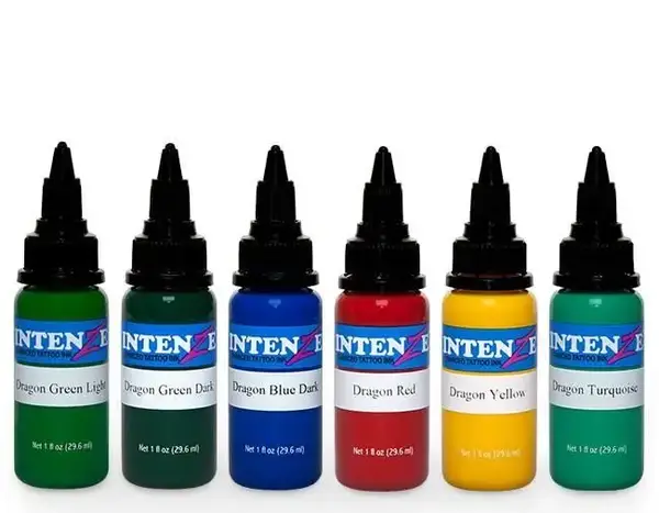 Набір фарб Dragon Color Tattoo Ink Set Intenze (30 мл.) 2207