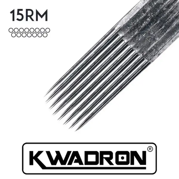 Тату иглы KWADRON 15 Round Magnum (0.30) Для теней и окраски (50 Игл (Упаковка)) купить недорого в Украине, фото 12332