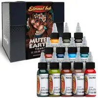 Набір фарб Muted Earth Tones 12 Colors Eternal (30 мл.)