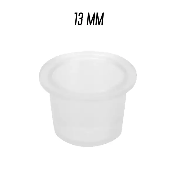 Ковпачки під фарбу 13мм. прозорі (50 шт) 1853