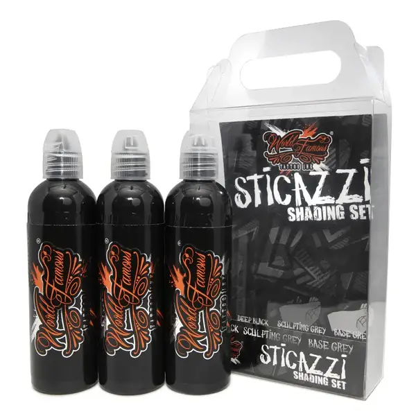 Чорна тату фарба Deep Black Sticazzi World Famous (60 мл.) 2916