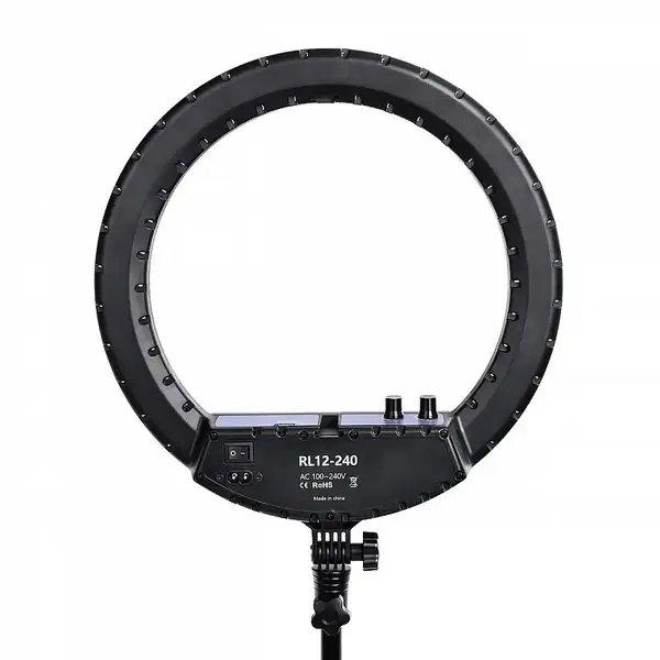 Студийная лампа Zubei Lamp Led 12 диаметр для татуировки и перманентного макияжа купить недорого в Украине, фото 24884