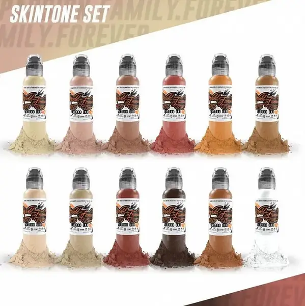 Набір фарб World Famous Skin Tone Ink Set (30 мл.) 7080