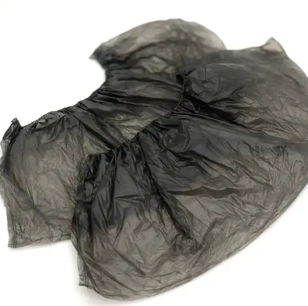 Бахилы из полиэтилена черные – 50 пар (Упаковка) купить недорого в Украине, фото 19953