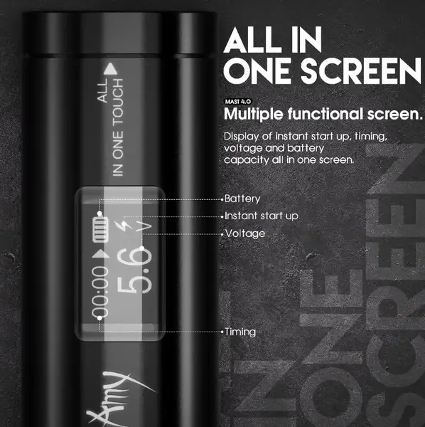 Бездротова тату машинка Mast Tour Amy Black 29916