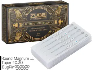 Тату иглы 11 Round Magnum Zubei Supply ( Для теней и окраски ) (5 Игл) купить