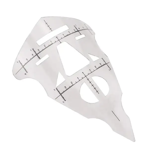 Циркульна лінійка велика прозора 10624