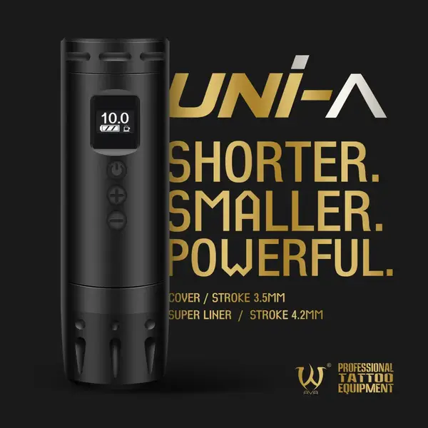 Беспроводная модульная тату машинка UNI A AVA Rotary Black купить недорого в Украине, фото 39532