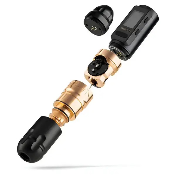 Бездротова тату машинка Ambition Soldier MAX Gold 37373