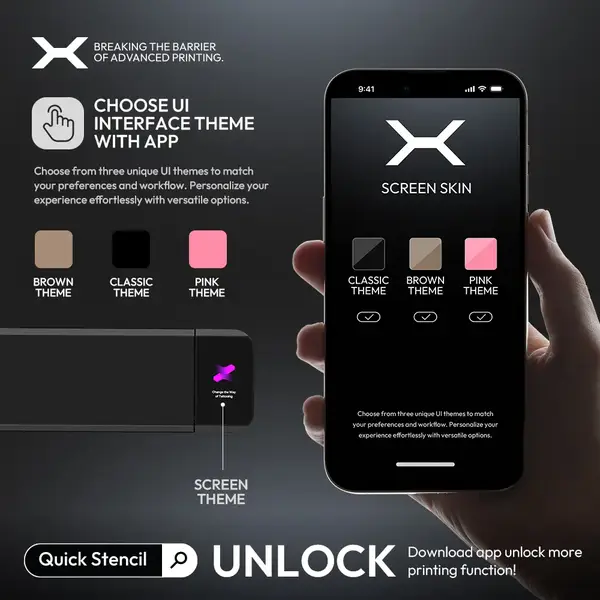 Бездротовий термо тату принтер OZER X Wireless Quick Stencil Printer 40583