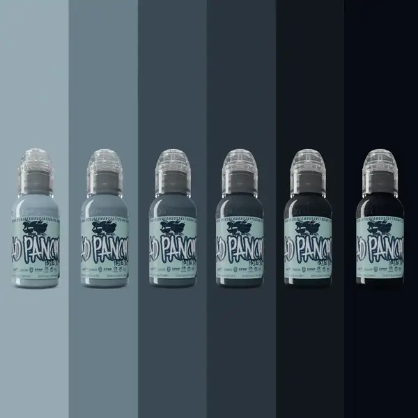 Набір фарб A.D. PANCHO PASTEL GREYS SET World Famous (30 мл.) 5507