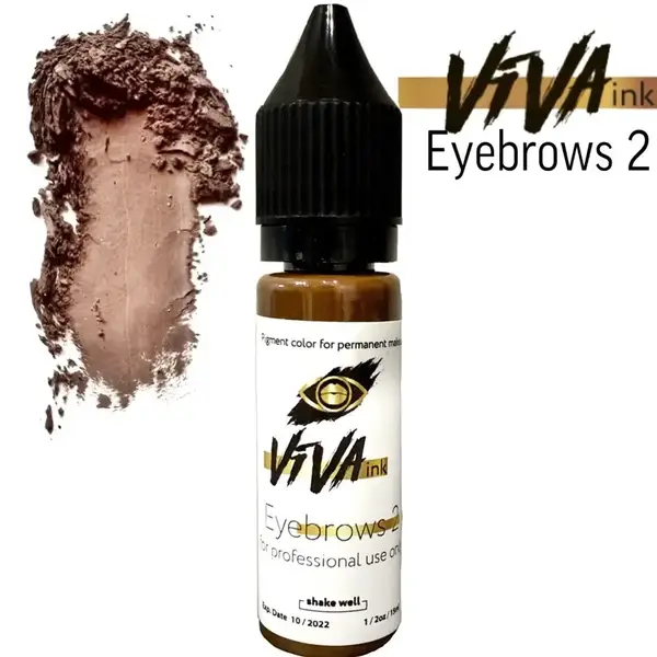 Пігмент Viva brows 2 для перманентного макіяжу (6 мл.) 712