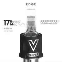 Тату картриджі VESPER EDGE 17RM 0.35 Round Magnum Long Taper - 1 Картридж купить