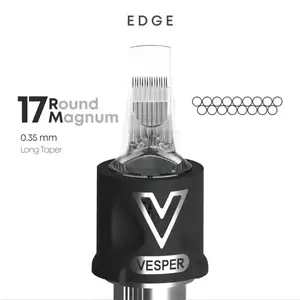 Тату картриджі VESPER EDGE 17RM 0.35 Round Magnum Long Taper - 1 Картридж купить