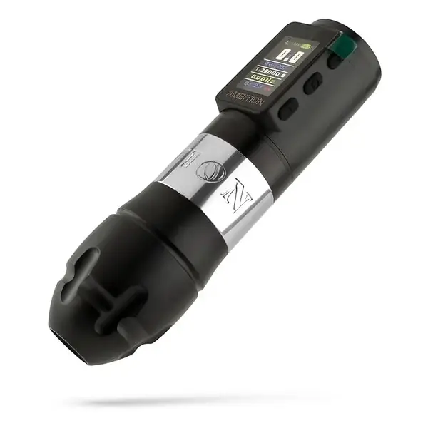 Беспроводная модульная тату машинка VIBE MAX AMBITION Silver купить недорого в Украине, фото 39703