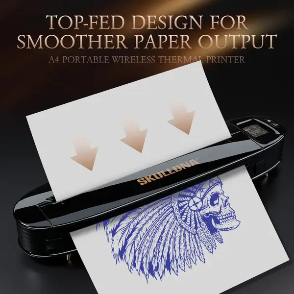 Бездротовий термо тату принтер AVA Skulldna Wireless Stencil Printer 40615