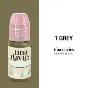 Пігмент для татуажа Tina Davies 1 Grey Perma Blend (15 мл.)